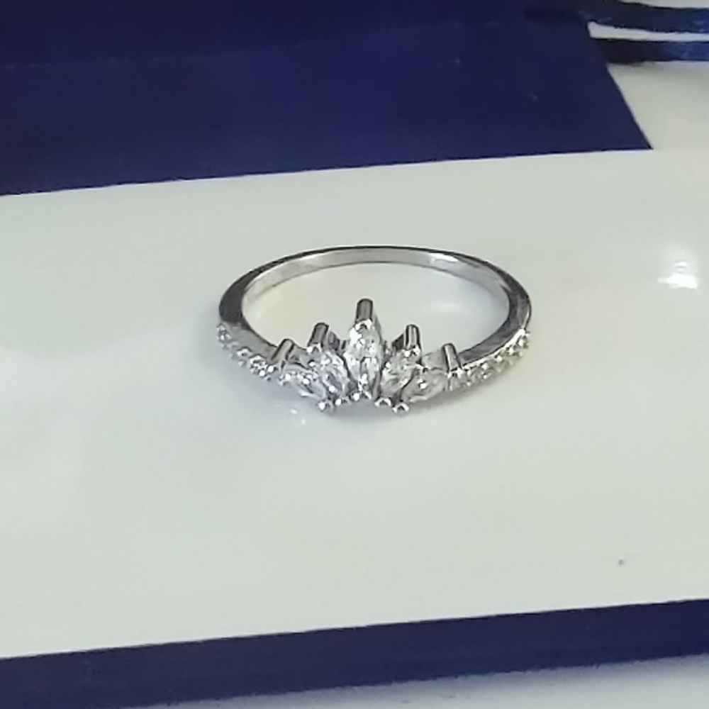Crystal Marquise Crown Ring